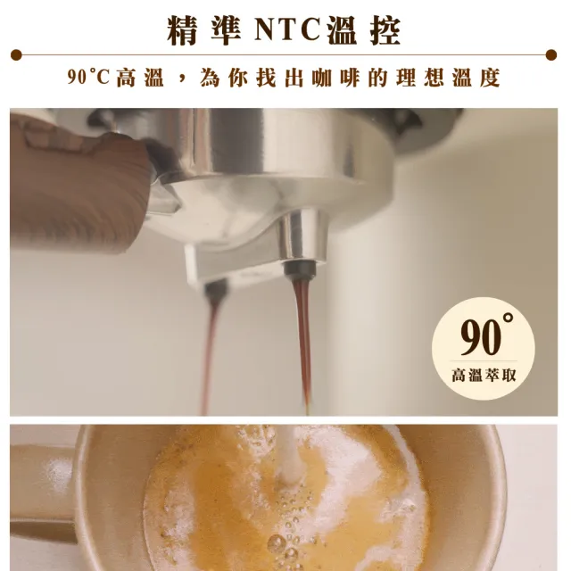 【FURIMORI 富力森】半自動義式奶泡咖啡機(FU-CM855福利品)