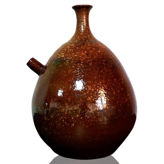【中華筆莊】原價9000元 特價4500元 陶藝雅居陶器花器〈春回大地〉(鶯歌手工陶藝品)