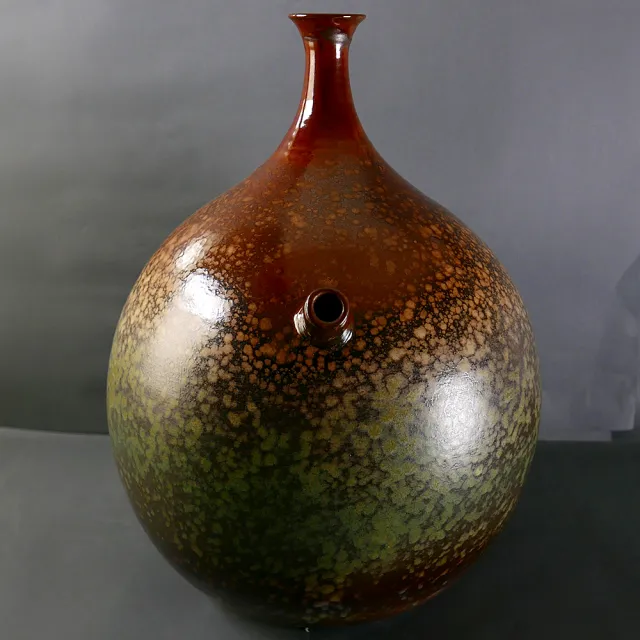 【中華筆莊】原價12000元 特價6000元 陶藝雅居陶器花器〈雪舞森林〉(鶯歌手工陶藝品)