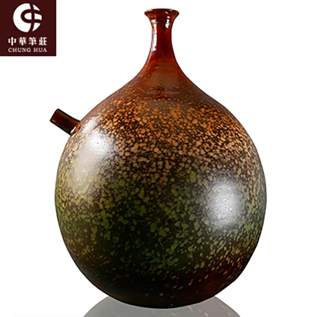 【中華筆莊】原價12000元 特價6000元 陶藝雅居陶器花器〈雪舞森林〉(鶯歌手工陶藝品)
