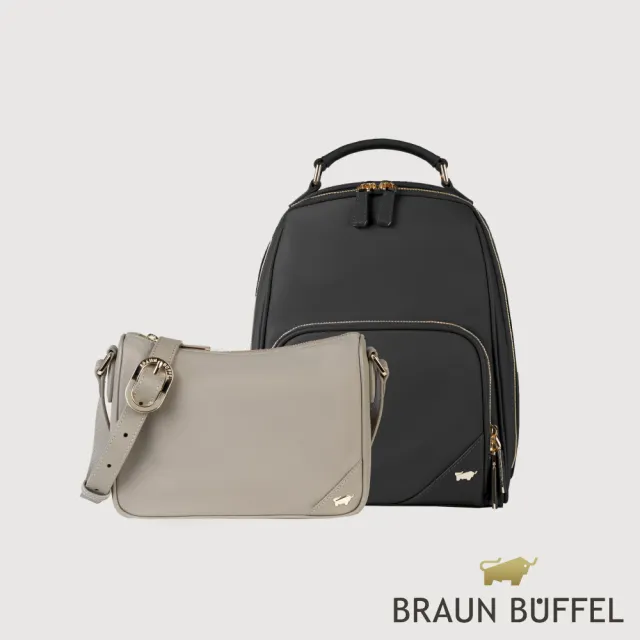 【BRAUN BUFFEL 德國小金牛】瑪普爾 肩包-卡其色(BF837-27-KA) 女包送禮推薦