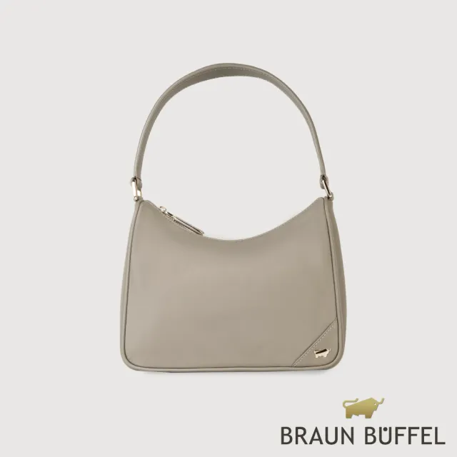 【BRAUN BUFFEL 德國小金牛】瑪普爾 肩包-卡其色(BF837-27-KA) 女包送禮推薦