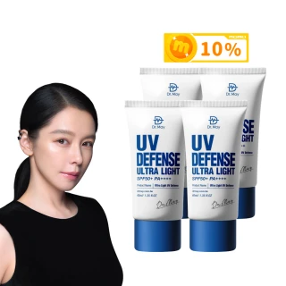 【Dr. May 美博士】專業隔離清爽防曬乳SPF50+ PA++++ 四入組(40ml 醫美防曬)