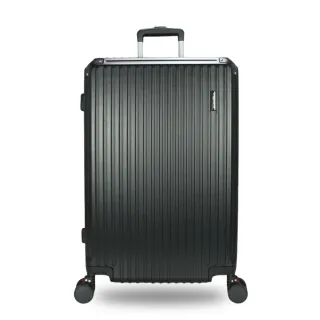 【DF travel】佛羅倫薩 ABS耐磨附杯架TSA內崁式海關密碼鎖 USB 雙排靜音飛機輪28吋行李箱-共4色