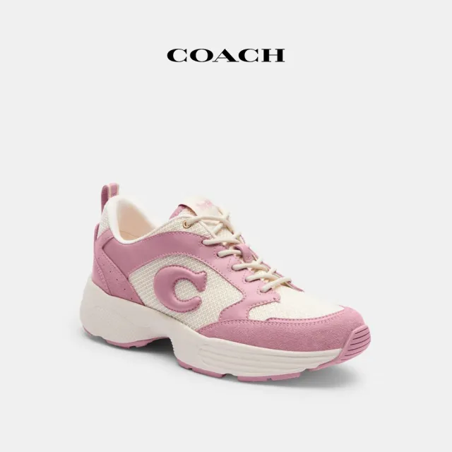 【COACH蔻馳官方直營】STRIDER運動鞋-鬱金香紅色(CP837)