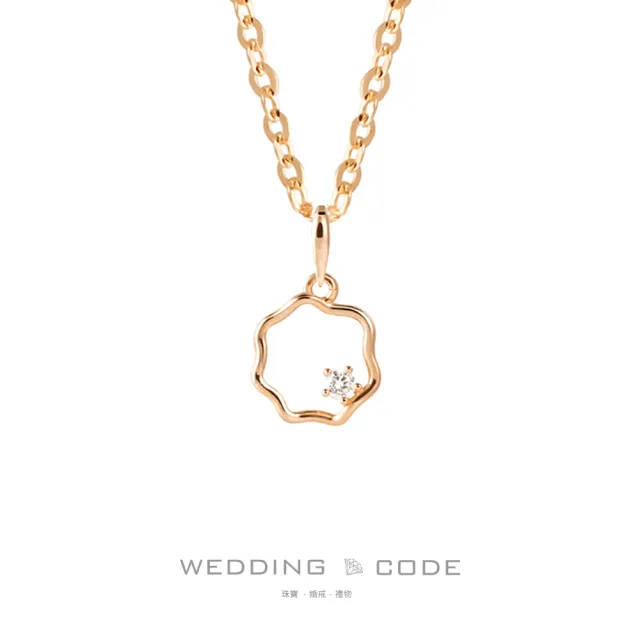 【WEDDING CODE】14K金 5分鑽石項鍊 NDM018(情人節 禮物 禮盒)