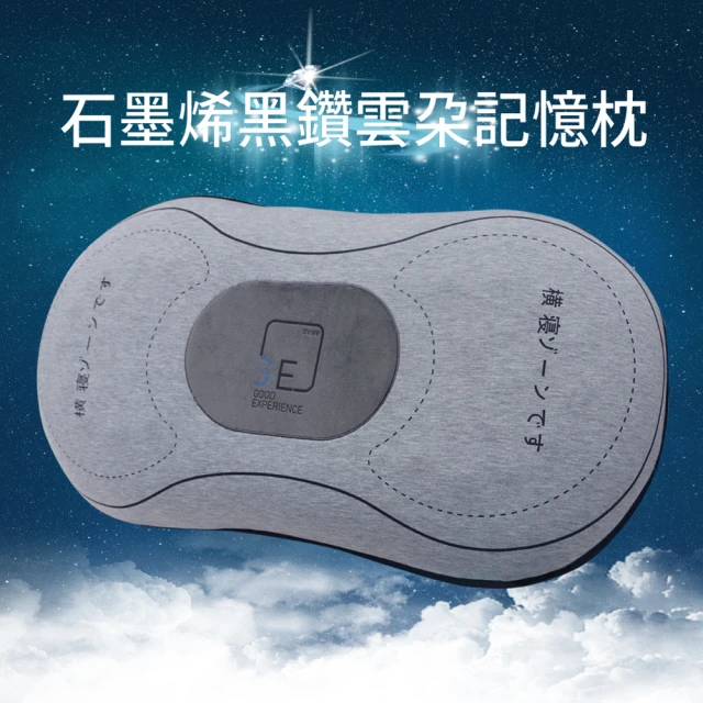 HONDONI 人體工學4D蝶型止鼾護頸低眠枕頭(沉靜灰Z1