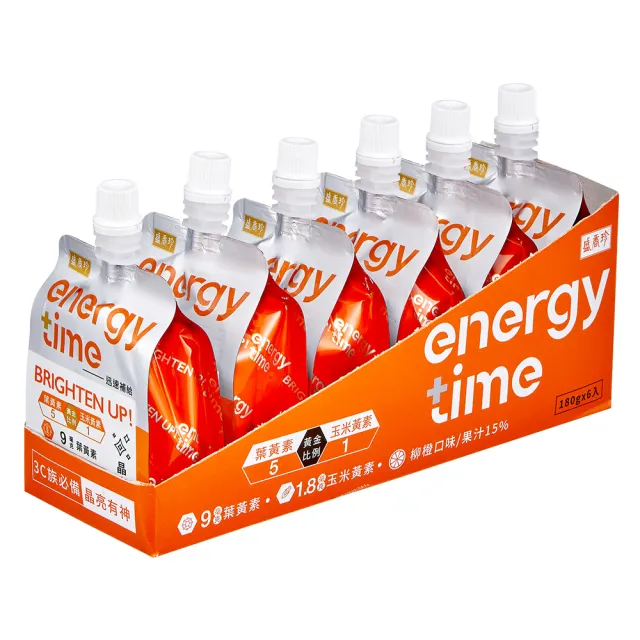 【盛香珍】Energy Time機能飲/零卡蒟蒻/低卡-180gX6包入(口味任選)