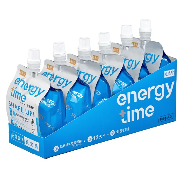 【盛香珍】Energy Time機能飲/零卡蒟蒻/低卡-180gX6包入(口味任選)