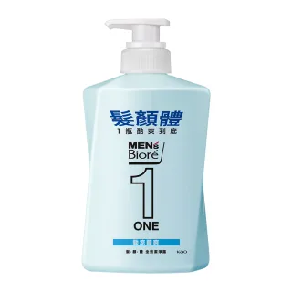 【MENS Biore】ONE 髮顏體全效潔淨露480ml(勁涼酷爽/抗菌青檸香)