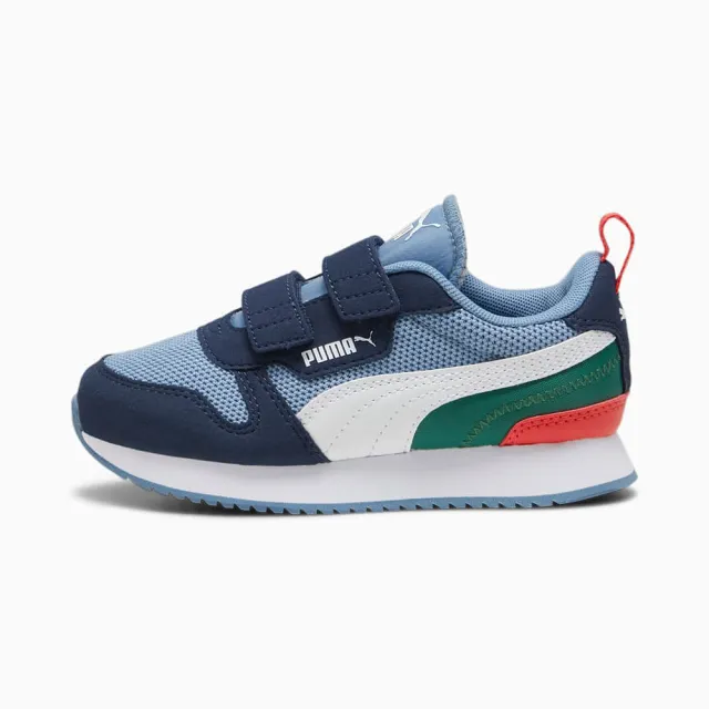 【PUMA】運動鞋 童鞋 中童 兒童 魔鬼氈 R78 V PS 藍 37361741