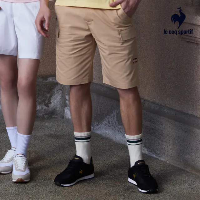 【LE COQ SPORTIF 公雞】休閒經典平織休閒短褲 男款-3色-LWT81381