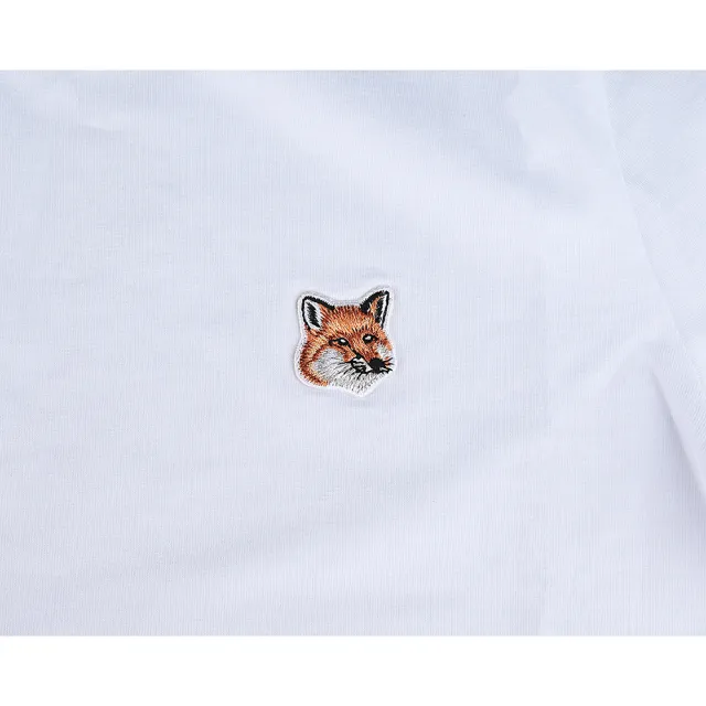 【Maison Kitsune】Maison Kitsune胸前小狐狸LOGO純棉短袖T恤(女款/白)