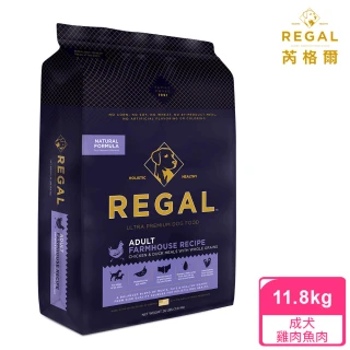 【REGAL 芮格爾】天然 犬糧 11.8kg 雞肉&鴨肉(RD2 成犬糧)