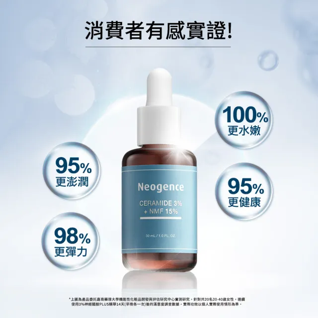 【Neogence 霓淨思】3%神經醯胺PLUS精華30ml-2入