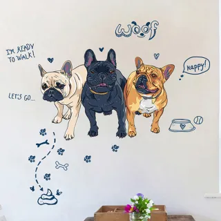 【JB Design】時尚壁貼(可愛法鬥)