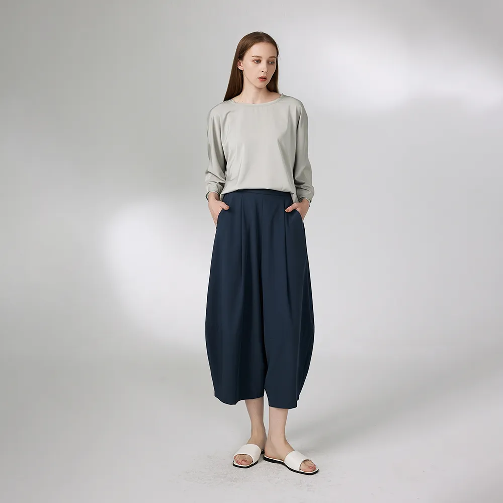 【giordano ladies】24SS_之字縫線涼感連袖上衣(02344003)