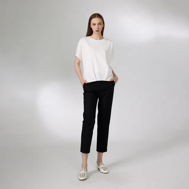 【giordano ladies】24SS_後袋拼紗窄褲(02424018)