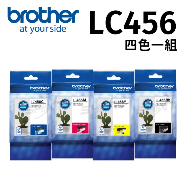 brotherbrother LC456-BK/C/M/Y 原廠輕連供墨水匣組(適用MFC-J4340DW/MFC-J4540DW)