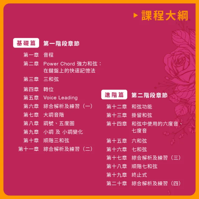 【揚聲堡音樂線上教學】魔女的私房音樂教室：100堂流行音樂和聲樂理輕鬆學 - 陳玫穎 老師(線上課程/實體卡)