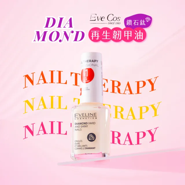 【Eveline Cosmetics】專業美甲護理系列 修護韌甲油/增長油 12ml 再生/SOS/急速增長