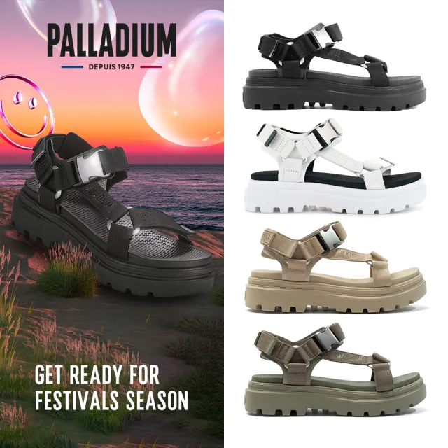 【Palladium】PALLACRUISE OUTSTRAP輕量魔鬼氈織帶涼鞋-女鞋/休閒鞋-四款任選