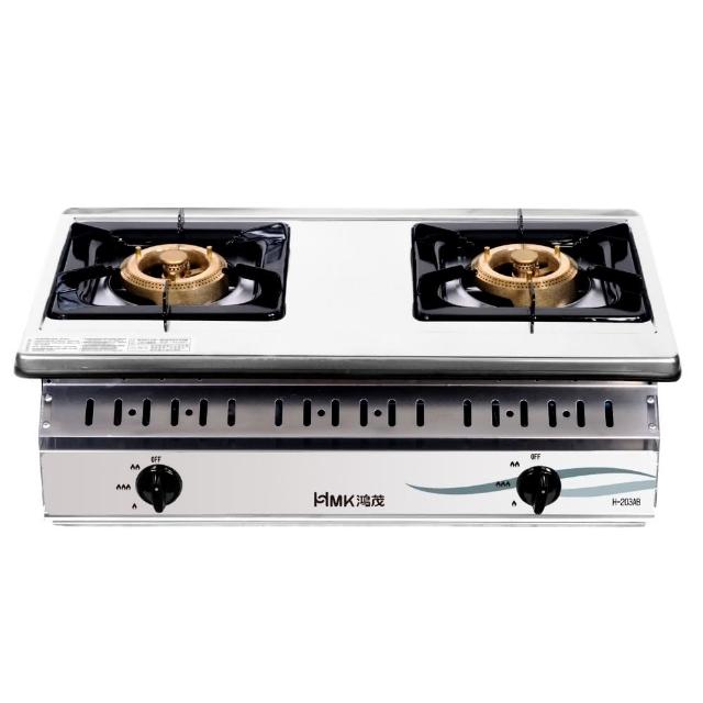 【HMK 鴻茂】二口爐崁入爐瓦斯爐(H-203AB基本安裝)