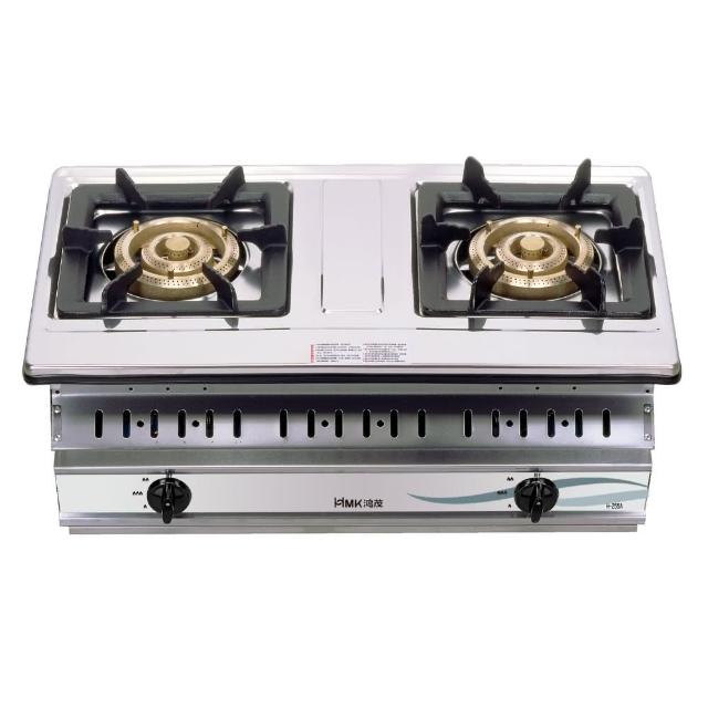 【HMK 鴻茂】二口爐崁入爐瓦斯爐(H-255A基本安裝)
