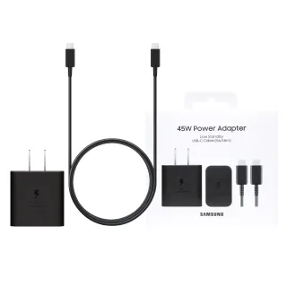 【Samsung 三星】T4511新款 原廠盒裝組 / 45W PD閃充+5A 雙Type C線1.8m(for Z旗艦系列)