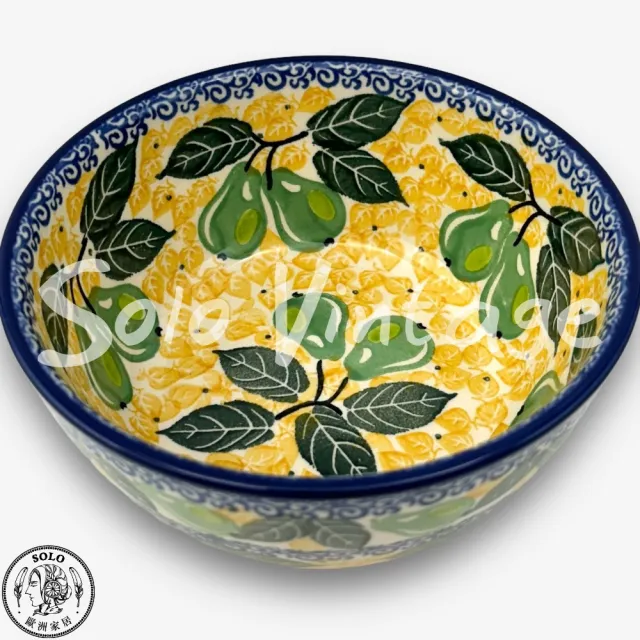 【SOLO 波蘭陶】波蘭製 CA 波蘭陶 14CM 飯碗 綠香梨系列 CERAMIKA ARTYSTYCZNA