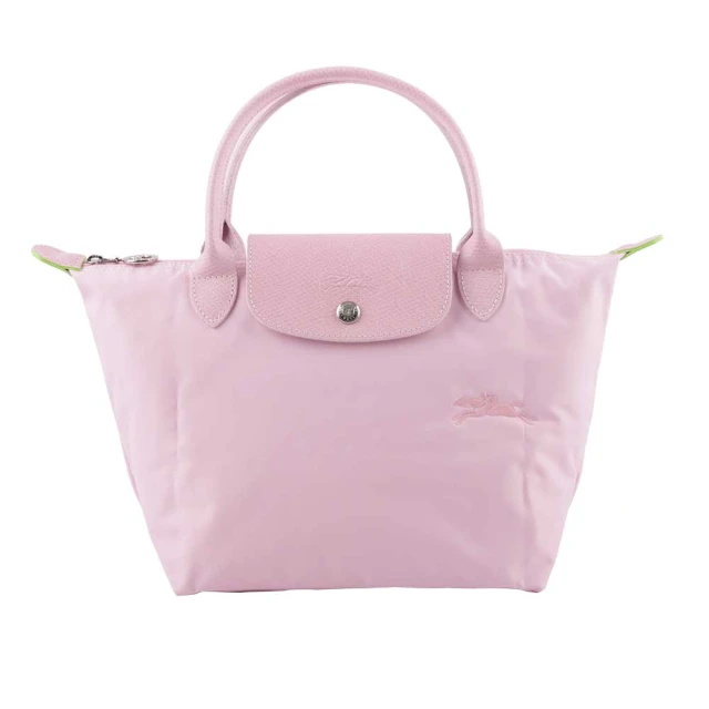 LONGCHAMP S號短把LE PLIAGE GREEN摺疊水餃包(粉色)