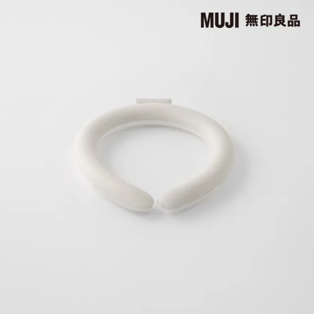 【MUJI 無印良品】涼感頸圈/中/灰米