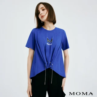 【MOMA】沁涼冰感｜鍊條造型M字傘襬T恤(兩色)