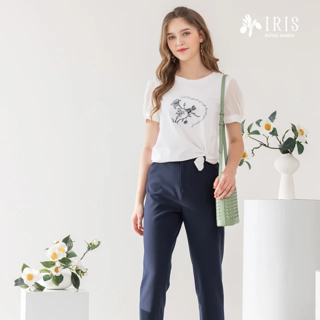 Iris Girls 艾莉詩 輕甜格調雪紡上衣-2色(411