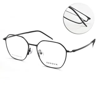 【SEROVA】輕盈鈦系列 多邊框 光學眼鏡(共4色#SP1122)