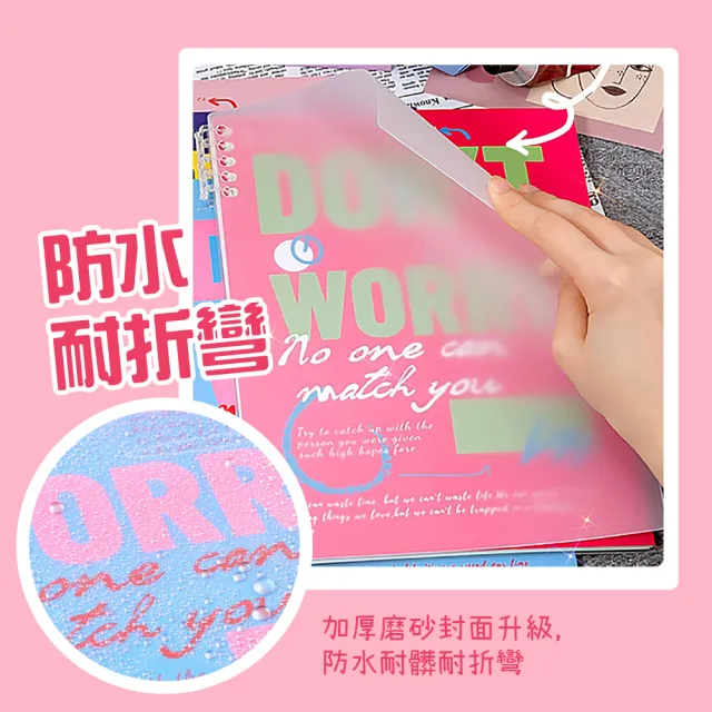 【辦公小物】美式復古B5尺寸活頁本(筆記本 紀錄本 防水 不透墨 手寫本 寫字本 抄寫本 上學 開會 學生)