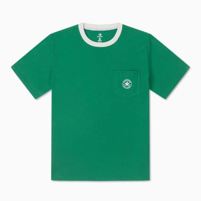 CONVERSE RETRO CHUCK SLUB POCKET TEE 短袖上衣 T恤 男上衣 綠色(10026825-A03)