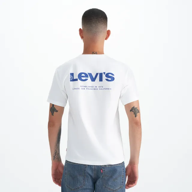 【LEVIS 官方旗艦】男款 短袖T恤 / 修身版型 / LOGO TEE / 男生短袖  人氣新品 001AO-0000