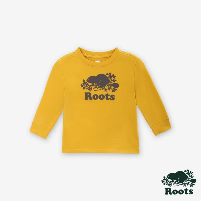 Roots Roots 大童- RBA寬版連帽上衣(混色灰)