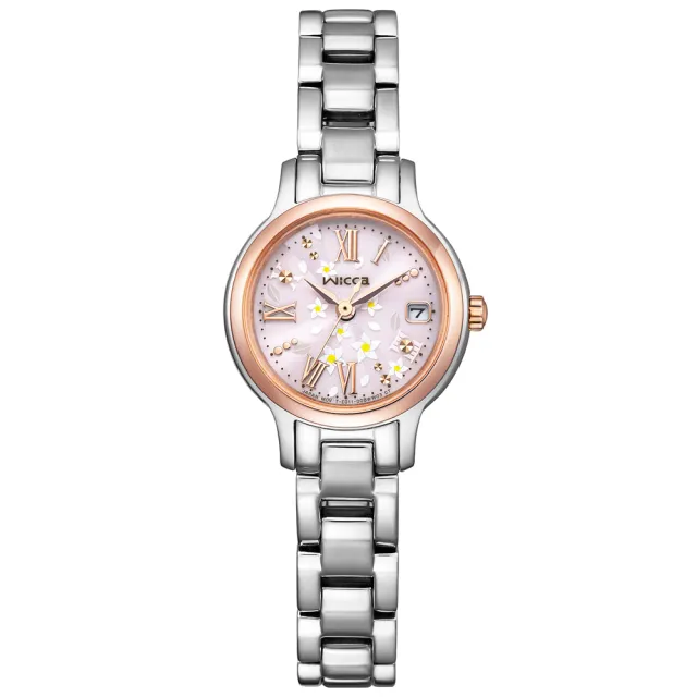 【CITIZEN 星辰】Wicca 公主系列 台灣限定款 茉莉花 太陽能腕錶 新年禮物 推薦 送禮(KH4-939-93)