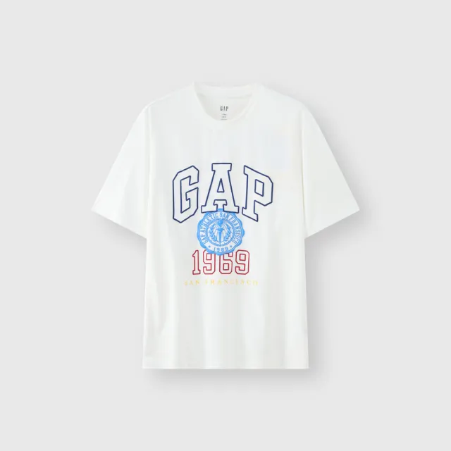 【GAP】男女裝 Logo印花純棉圓領短袖T恤-多款任選(465583&465443&465261)