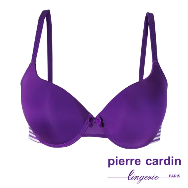 【pierre cardin 皮爾卡登女性內衣】任選_零碼 70/75B 唯美厚墊無痕內衣(單件-PNK粉/PPE紫色)