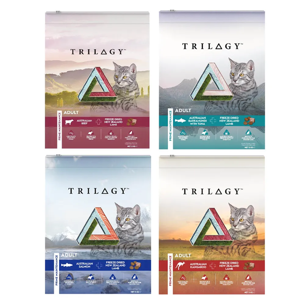 【TRILOGY 奇境】無榖凍乾貓糧貓飼料300g +紐西蘭羊肺凍乾(澳洲尖吻鱸&鮪魚/澳洲鮭魚/澳洲野生袋鼠/牛肉)