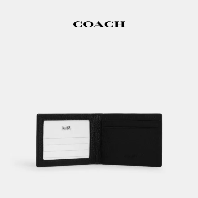 【COACH蔻馳官方直營】摺疊皮夾-QB/黑色(CM167)