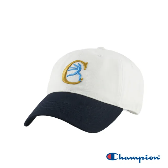 【Champion】官方直營-刺繡造型C標拚色棒球帽(白色)