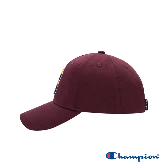 【Champion】官方直營-貼布繡LOGO標棒球帽(深紅色)