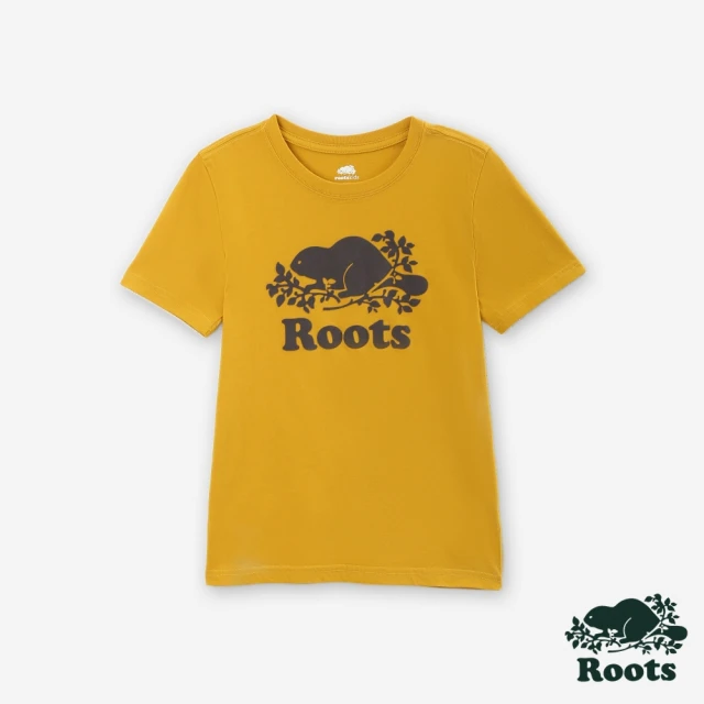 【Roots】Roots 大童-COOPER BEAVER 短袖T恤(金棕色)