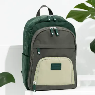 【金安德森】野果之森 多功能隔層後背包(酪梨綠)