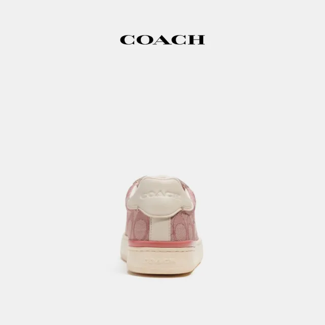 【COACH蔻馳官方直營】CLIP經典Logo低筒運動鞋-粉色(CG900)