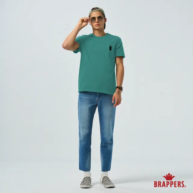 【BRAPPERS】男款 牛仔褲印花T恤(綠)